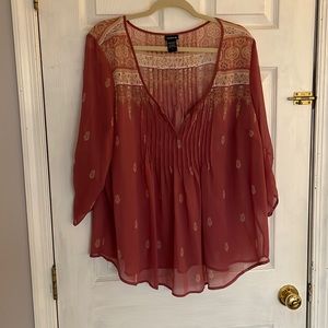 Torrid sheer blouse 2x